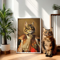 The King of France – Custom Pet Portrait in Royal French Attire