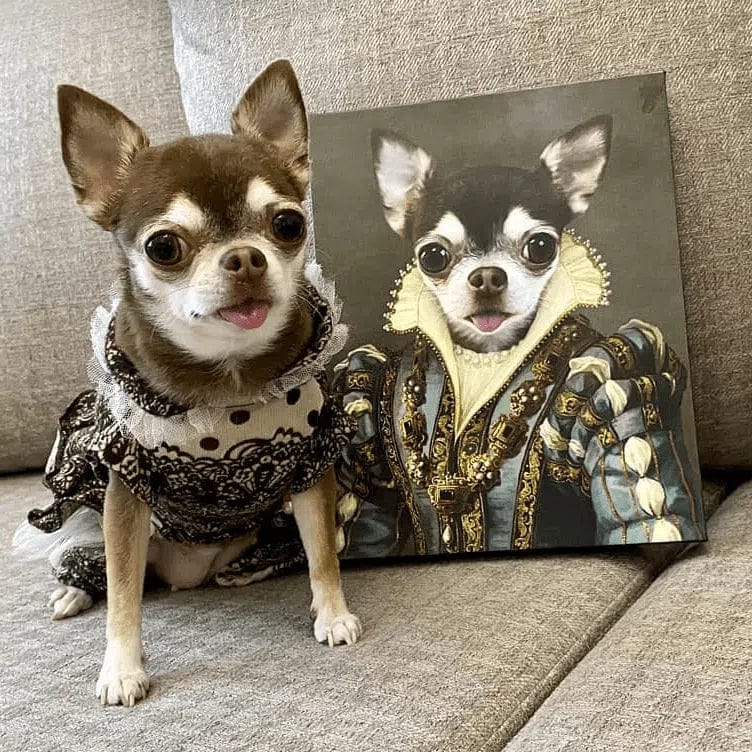 The Sapphire Queen - Custom Pet Canvas