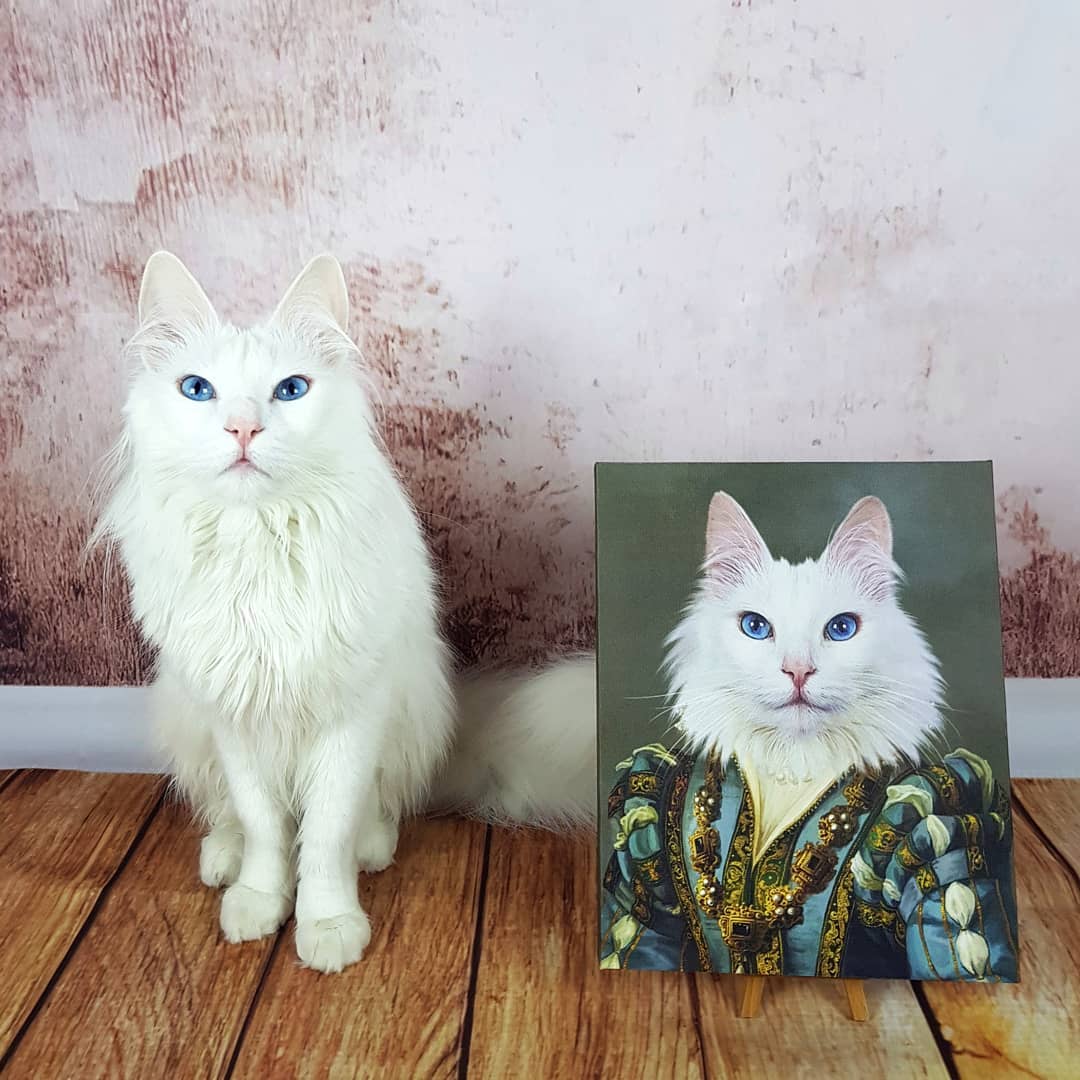 The Sapphire Queen - Custom Pet Canvas