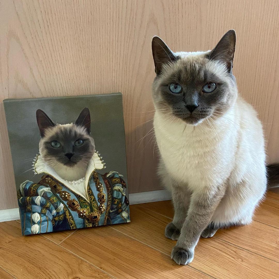 The Sapphire Queen - Custom Pet Canvas