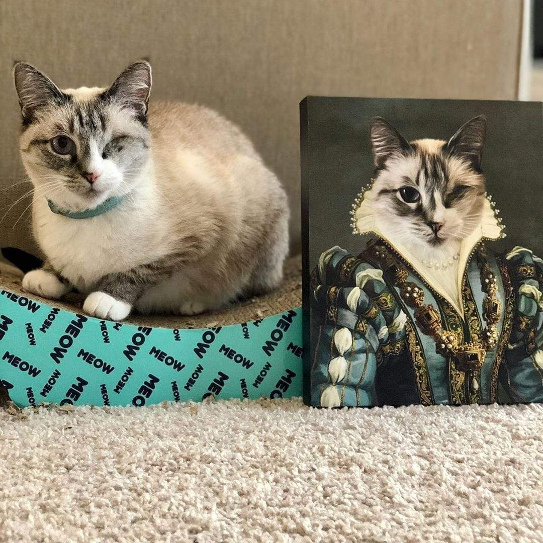 The Sapphire Queen - Custom Pet Canvas