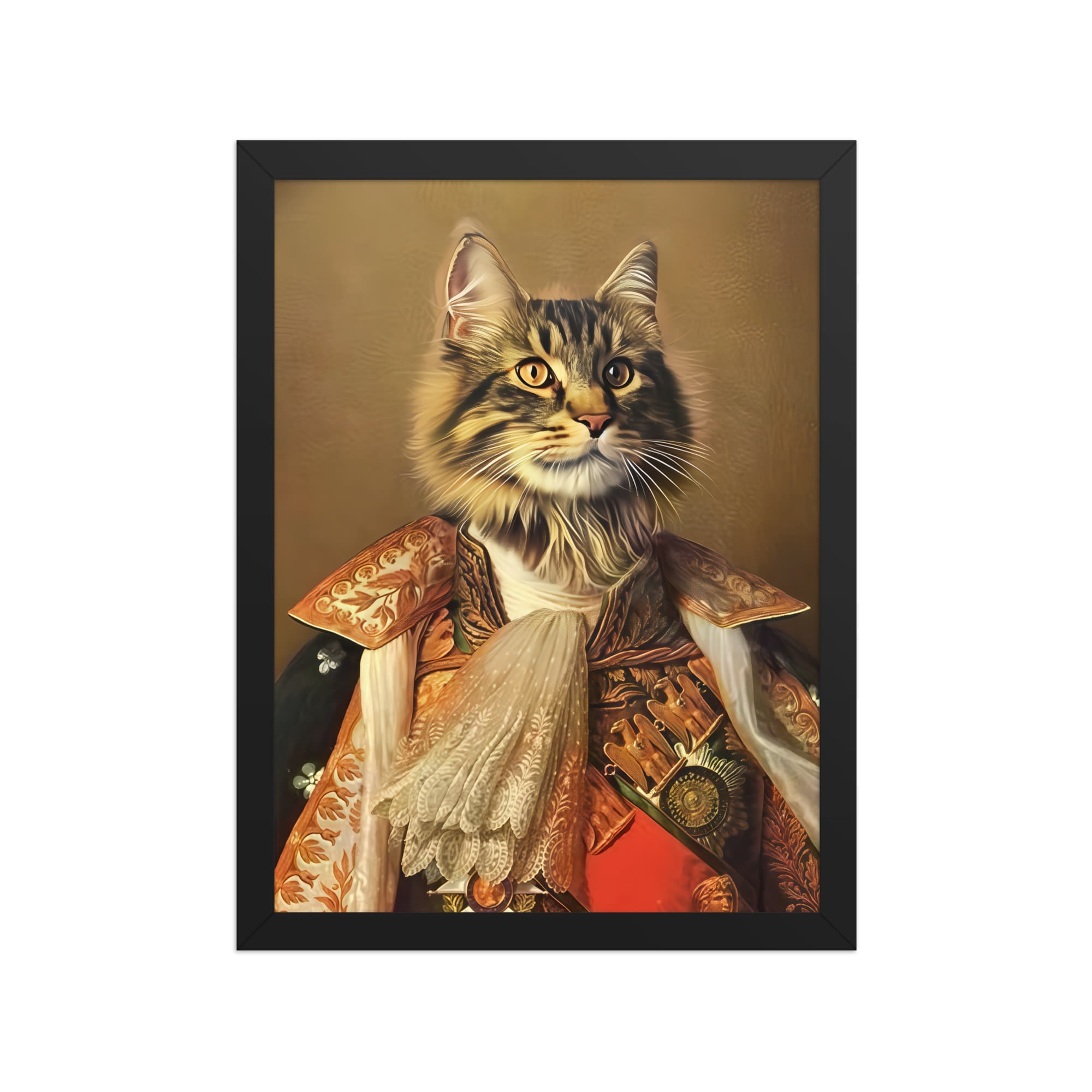 The King of France – Custom Pet Portrait in Royal French Attire