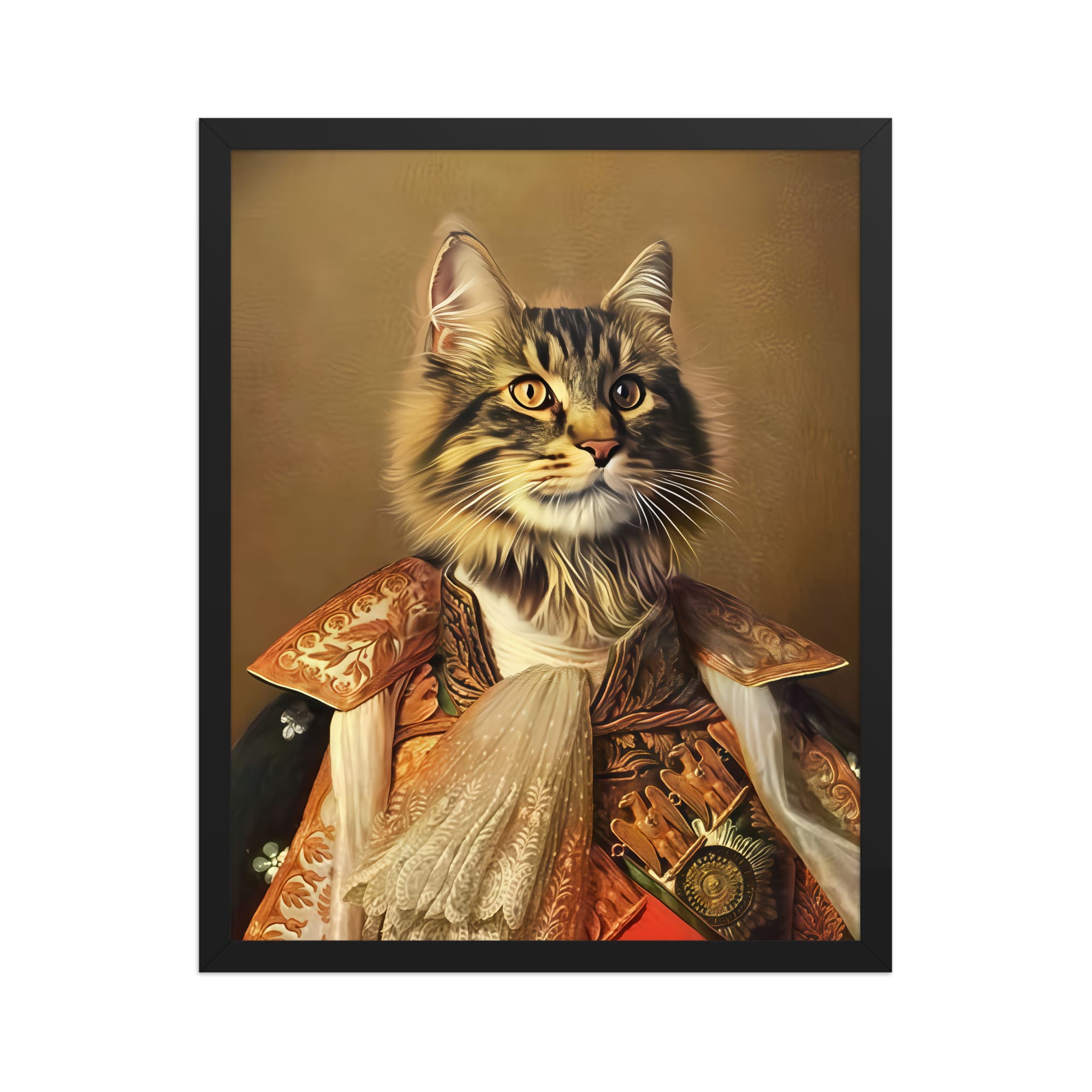 The King of France – Custom Pet Portrait in Royal French Attire