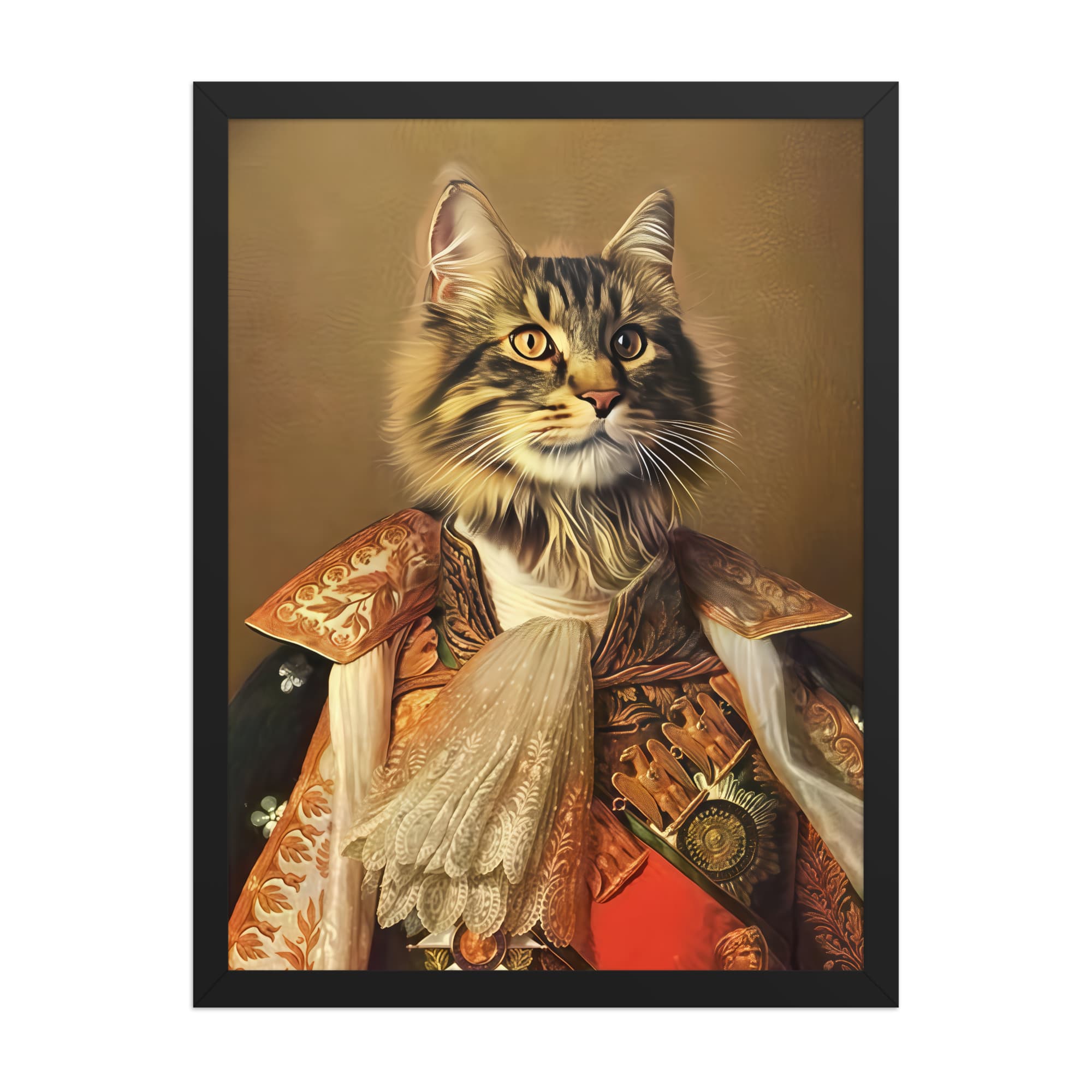 The King of France – Custom Pet Portrait in Royal French Attire