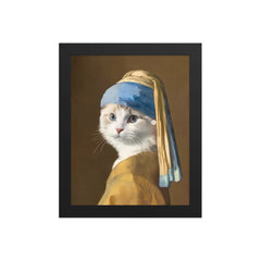 The Girl with the Pearl Earring – Custom Pet Portrait on Matte