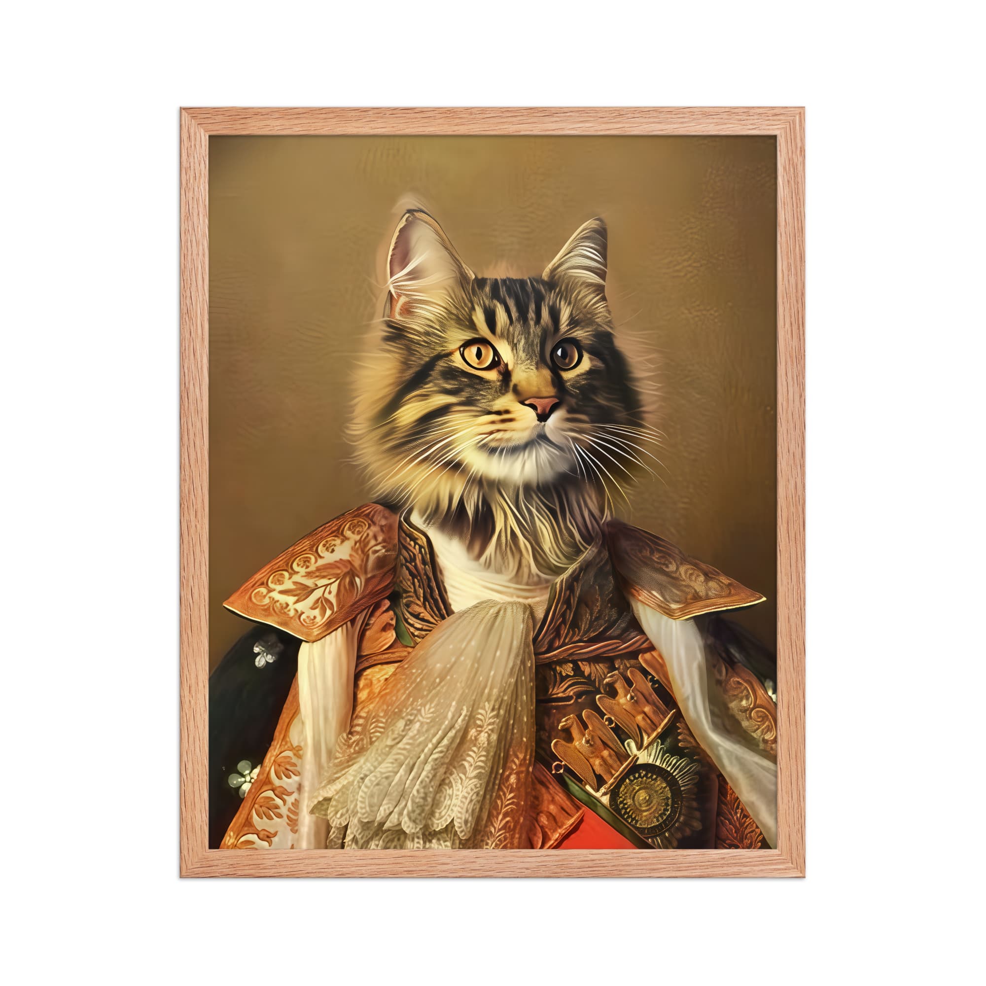 The King of France – Custom Pet Portrait in Royal French Attire