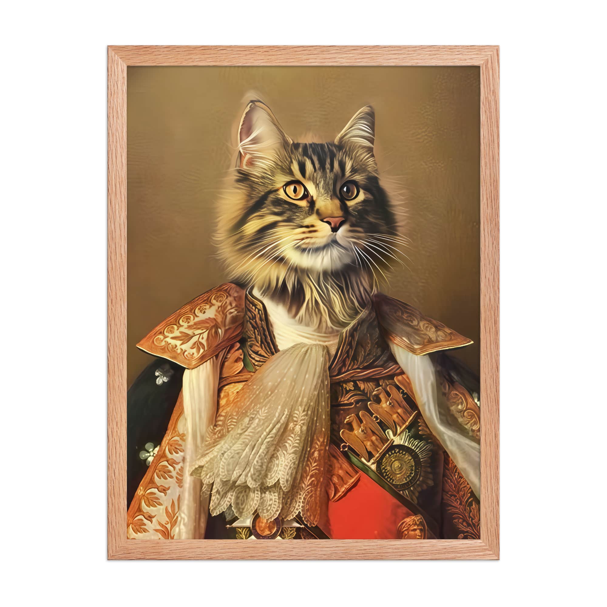 The King of France – Custom Pet Portrait in Royal French Attire