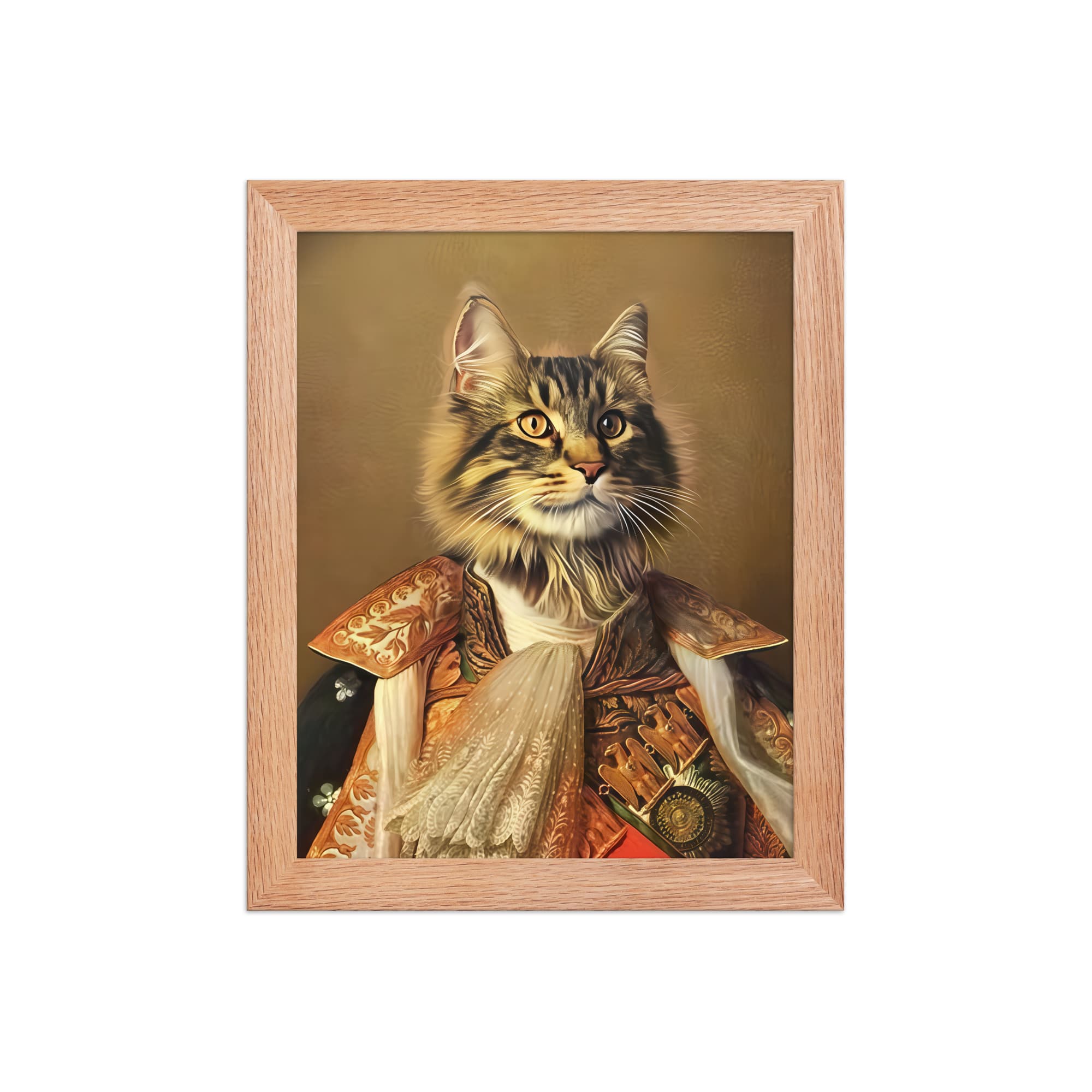 The King of France – Custom Pet Portrait in Royal French Attire