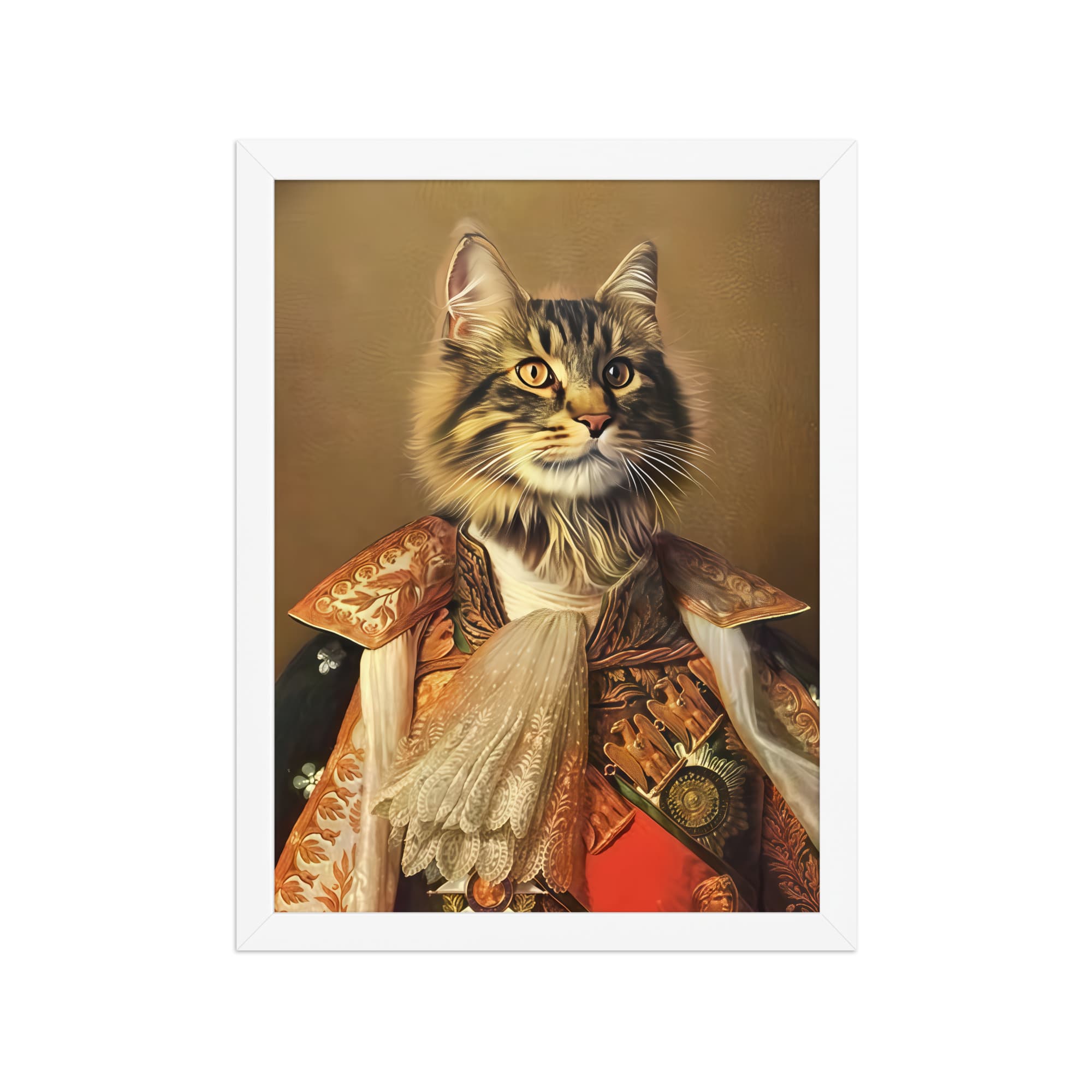 The King of France – Custom Pet Portrait in Royal French Attire
