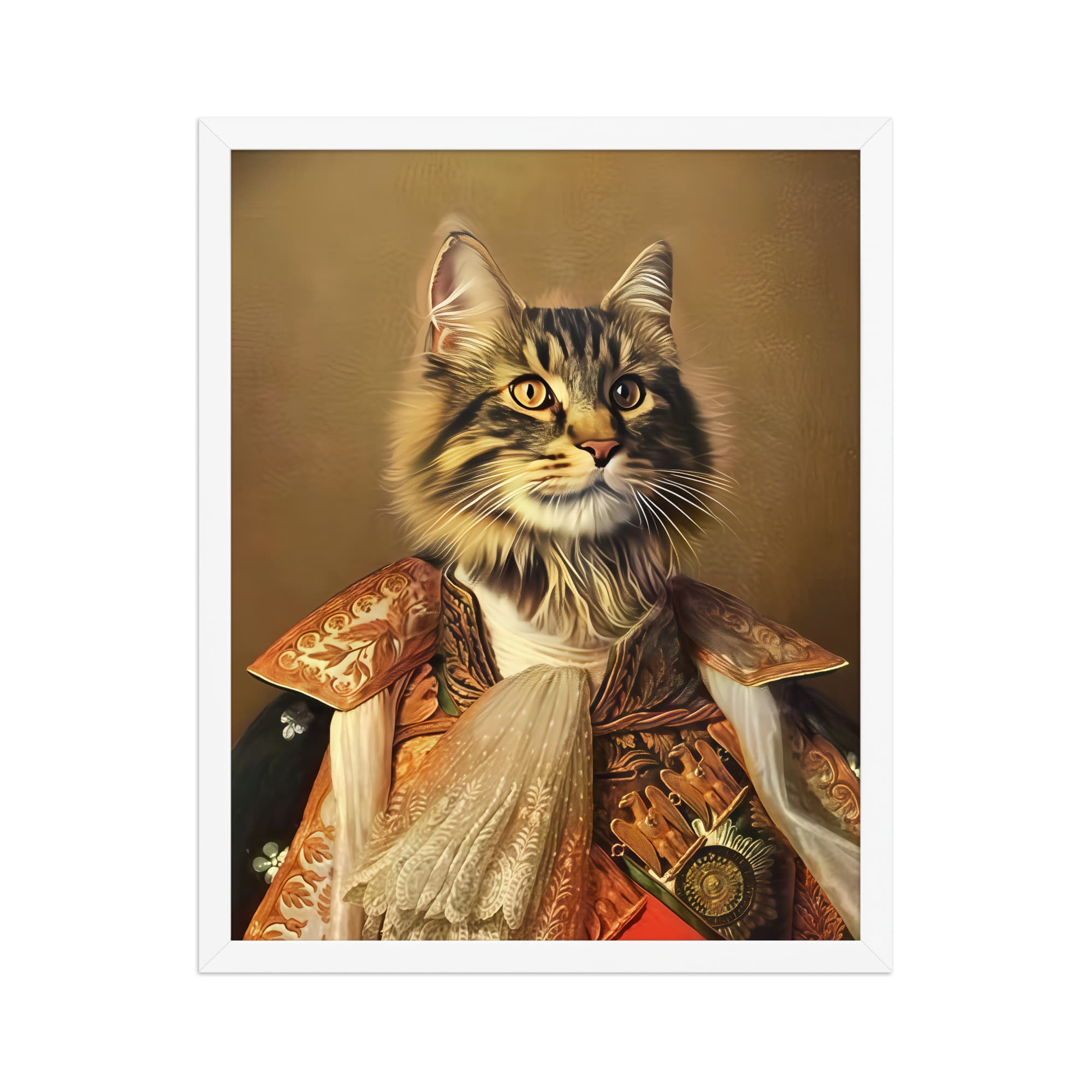 The King of France – Custom Pet Portrait in Royal French Attire