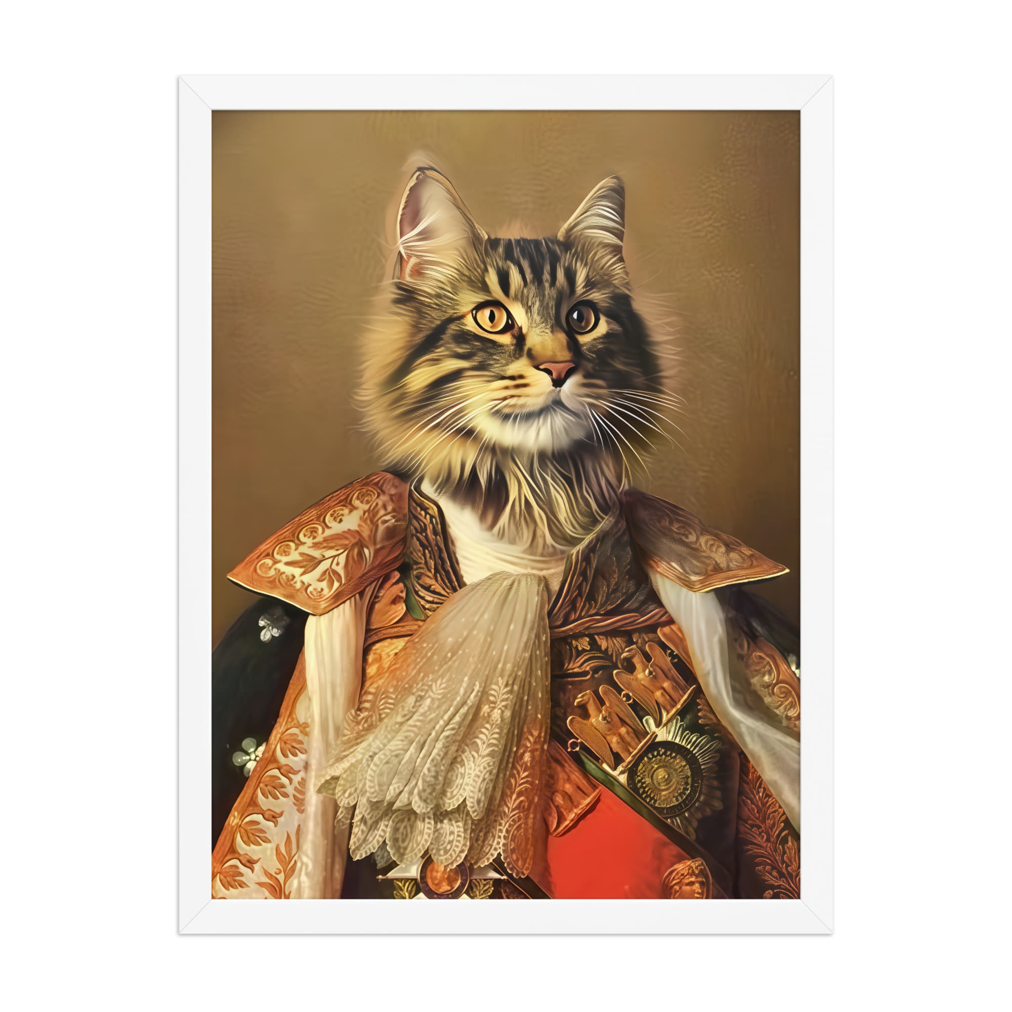 The King of France – Custom Pet Portrait in Royal French Attire