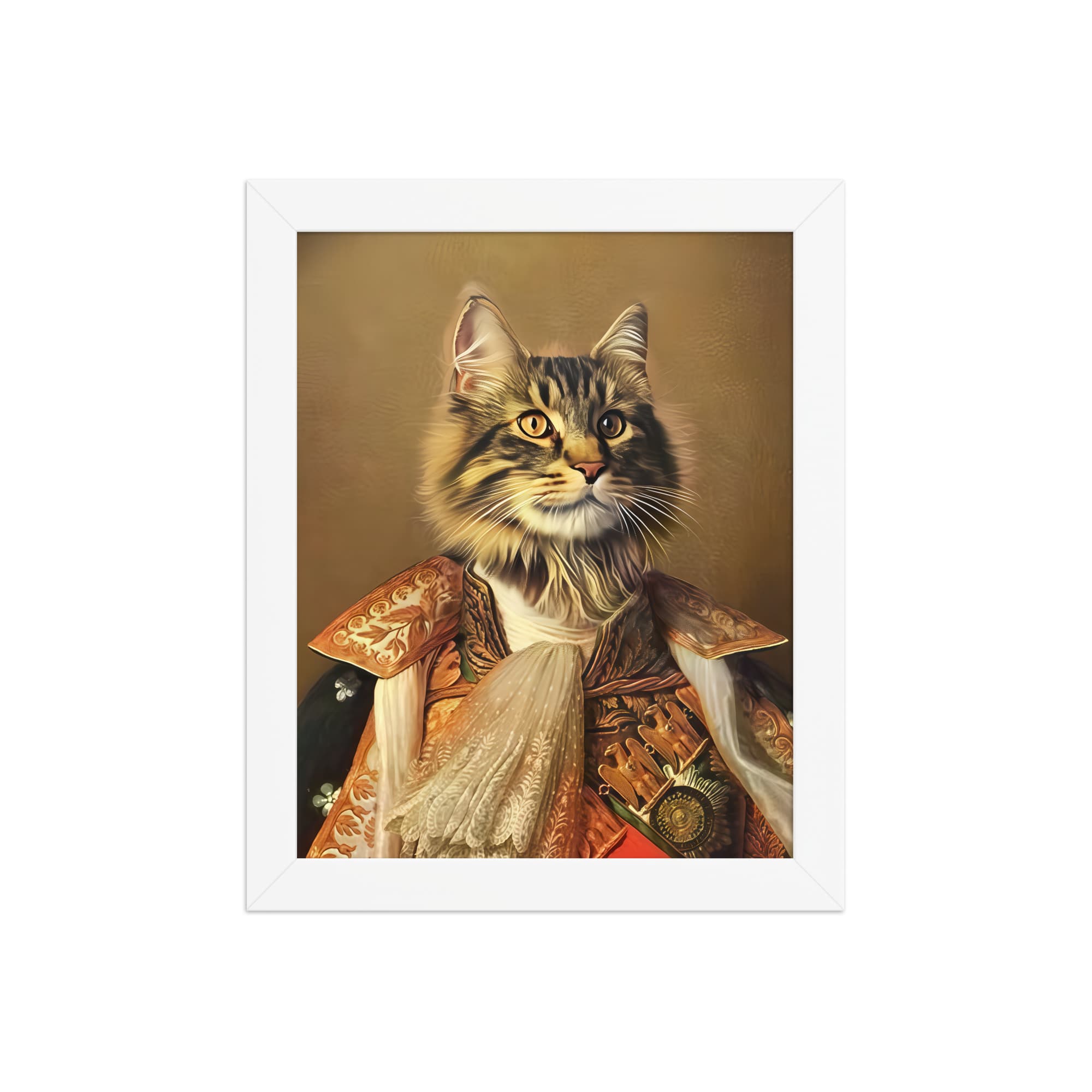 The King of France – Custom Pet Portrait in Royal French Attire