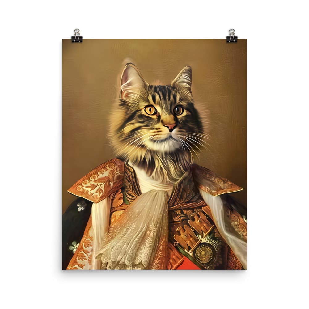 The King of France – Custom Pet Portrait in Royal French Attire