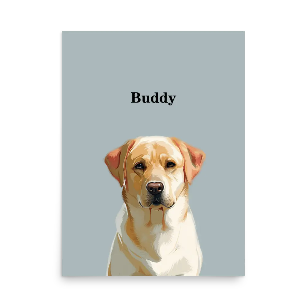 Custom Pet Portrait – Modern Pet Portrait