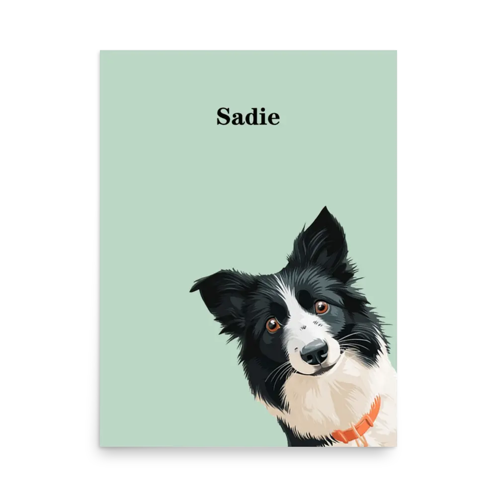 Custom Pet Portrait – Modern Pet Portrait