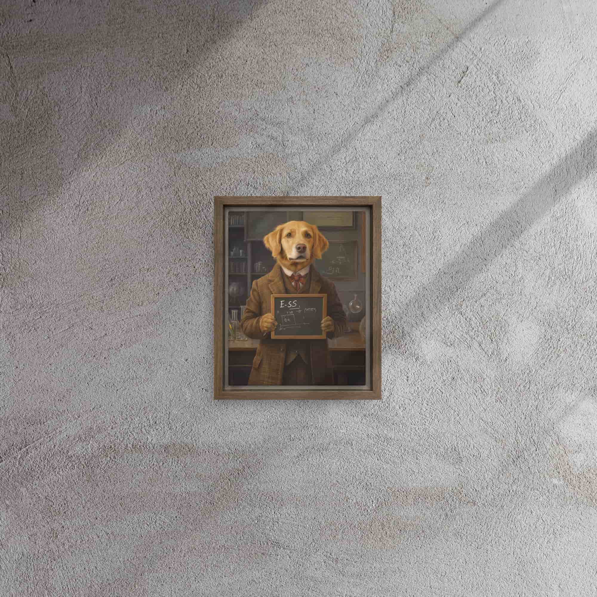 The Genius Portrait – Custom Pet as a Vintage Scientist
