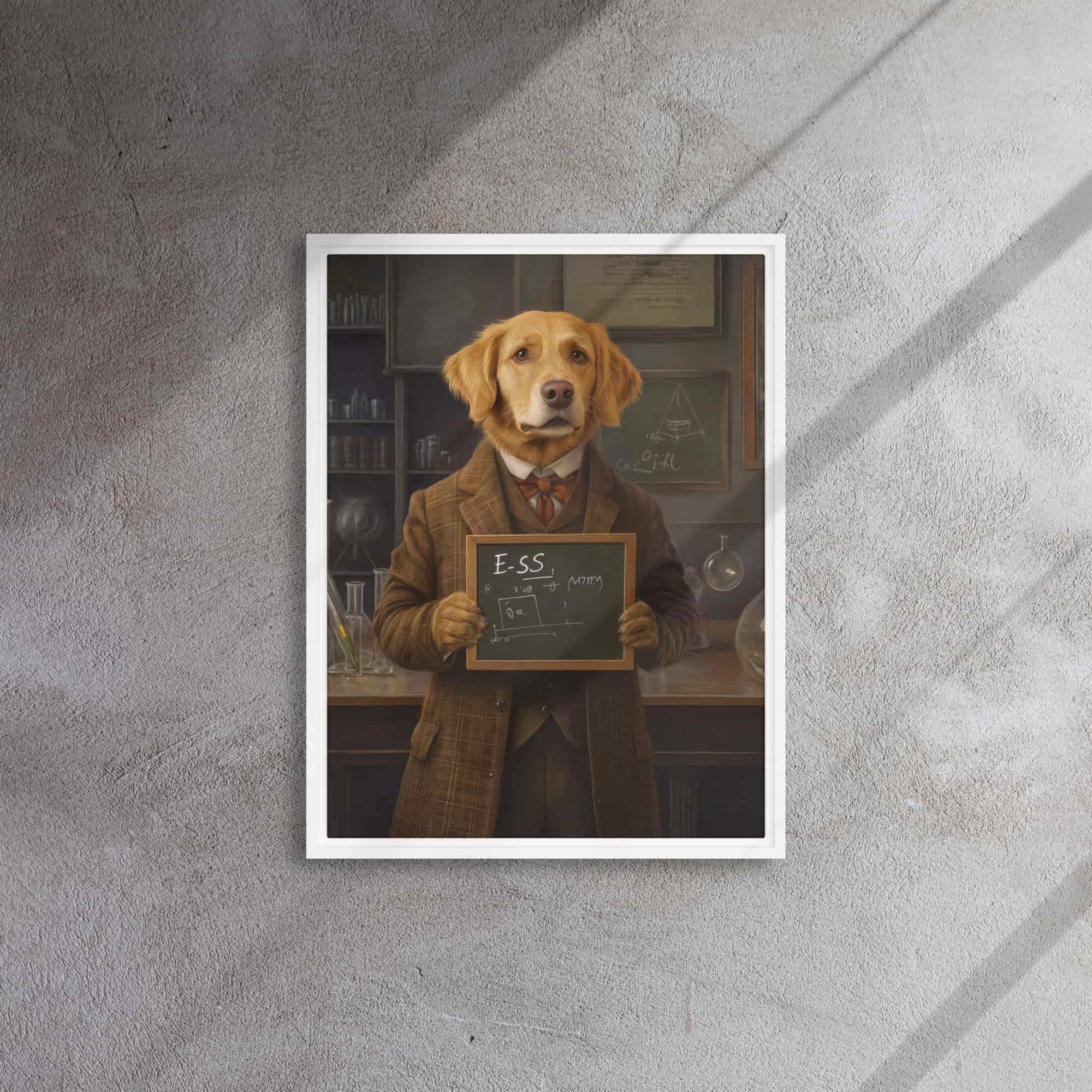 The Genius Portrait – Custom Pet as a Vintage Scientist