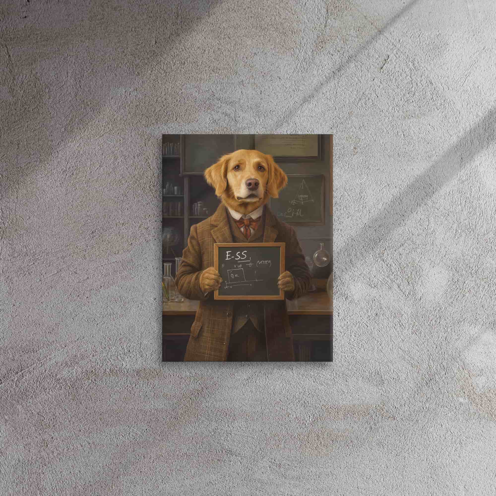 The Genius Portrait – Custom Pet as a Vintage Scientist